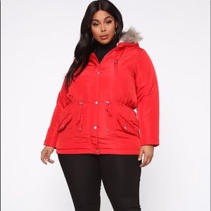 Fashion nova sno capper fur lined jacket